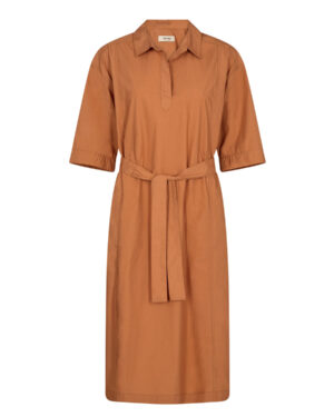 Mos Mosh Melli Cotton Dress Pecan Brown