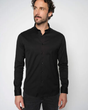 Men's Mos Mos Gallery Marco Jersey Shirt Black