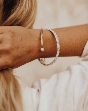 Dainty London Hebe Bangle Silver