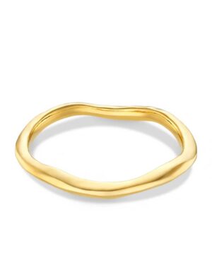 Polished-Hammered-Bangle