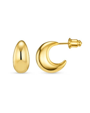gold-domed-loop-earring