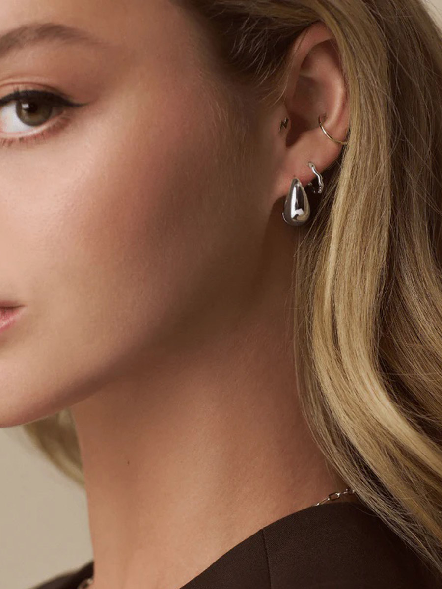 silver-domed-earring
