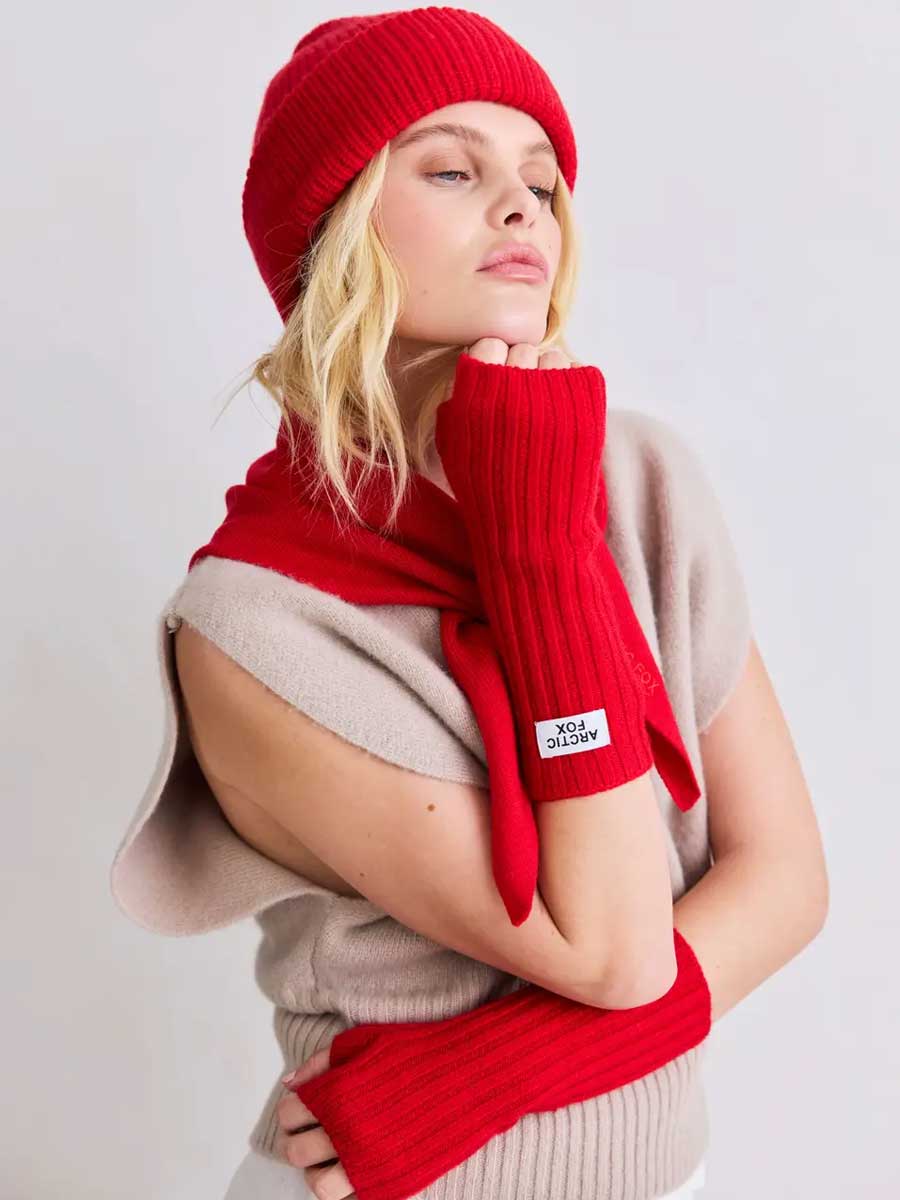 Recycling-Flame-Red-Mittens