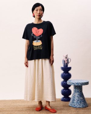 FRNCH Najas Black T-Shirt