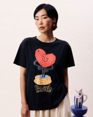 FRNCH Najas Black T-Shirt