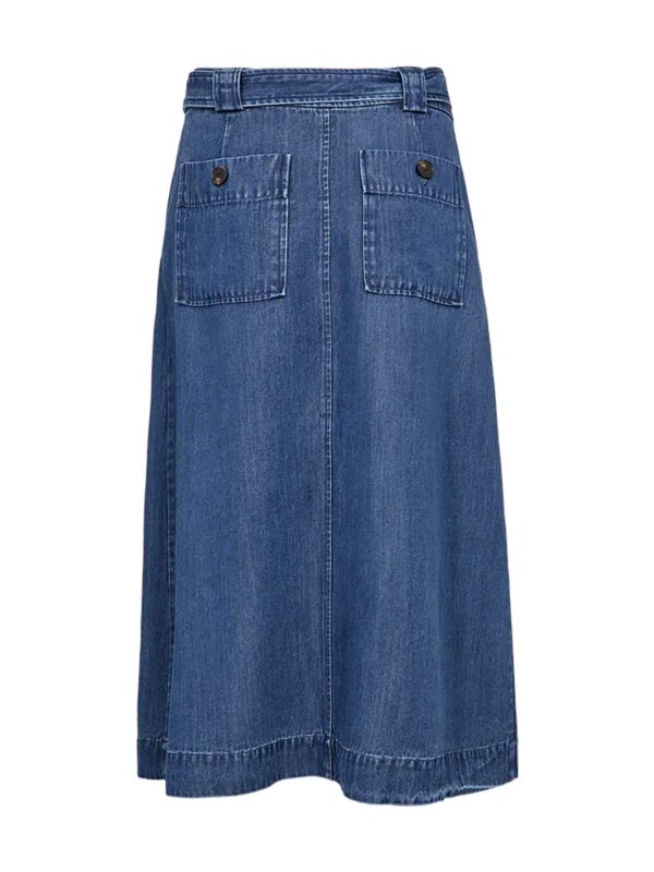 Mos Mosh Koda Denim Skirt Dark Blue - Alluring Boutique