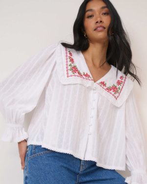 NC-Red-White-Blouse3