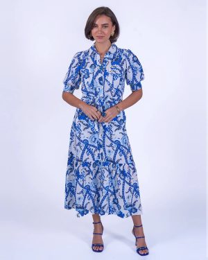 New Day Originals Safari Dress Botanical Blue