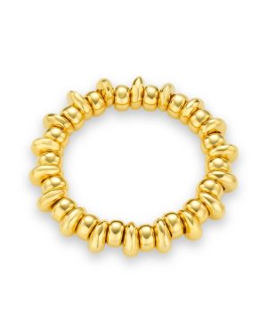 Orelia London Polished Metal Nugget Stretch Bracelet