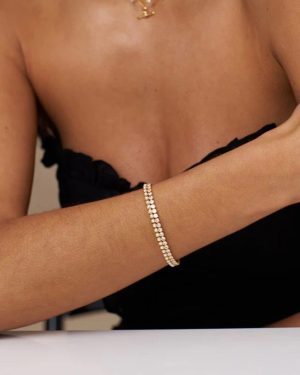 Orelia London Pearl Tennis Bracelet