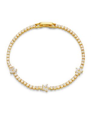 Orelia London Flower Stationed Tennis Bracelet