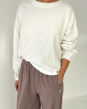 Le Bon Shoppe Naturelle Tee White Cotton